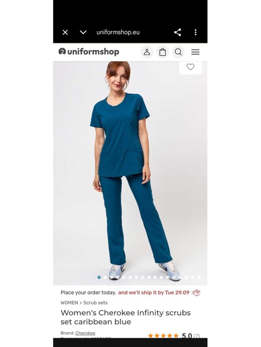 Cherokee Scrubs Infinity Caribbean SET